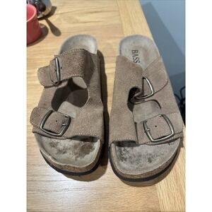 Bass Suede Leather Cleopatra Slip On Sandals Women's Size 9.5